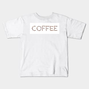 Coffee beans background Kids T-Shirt